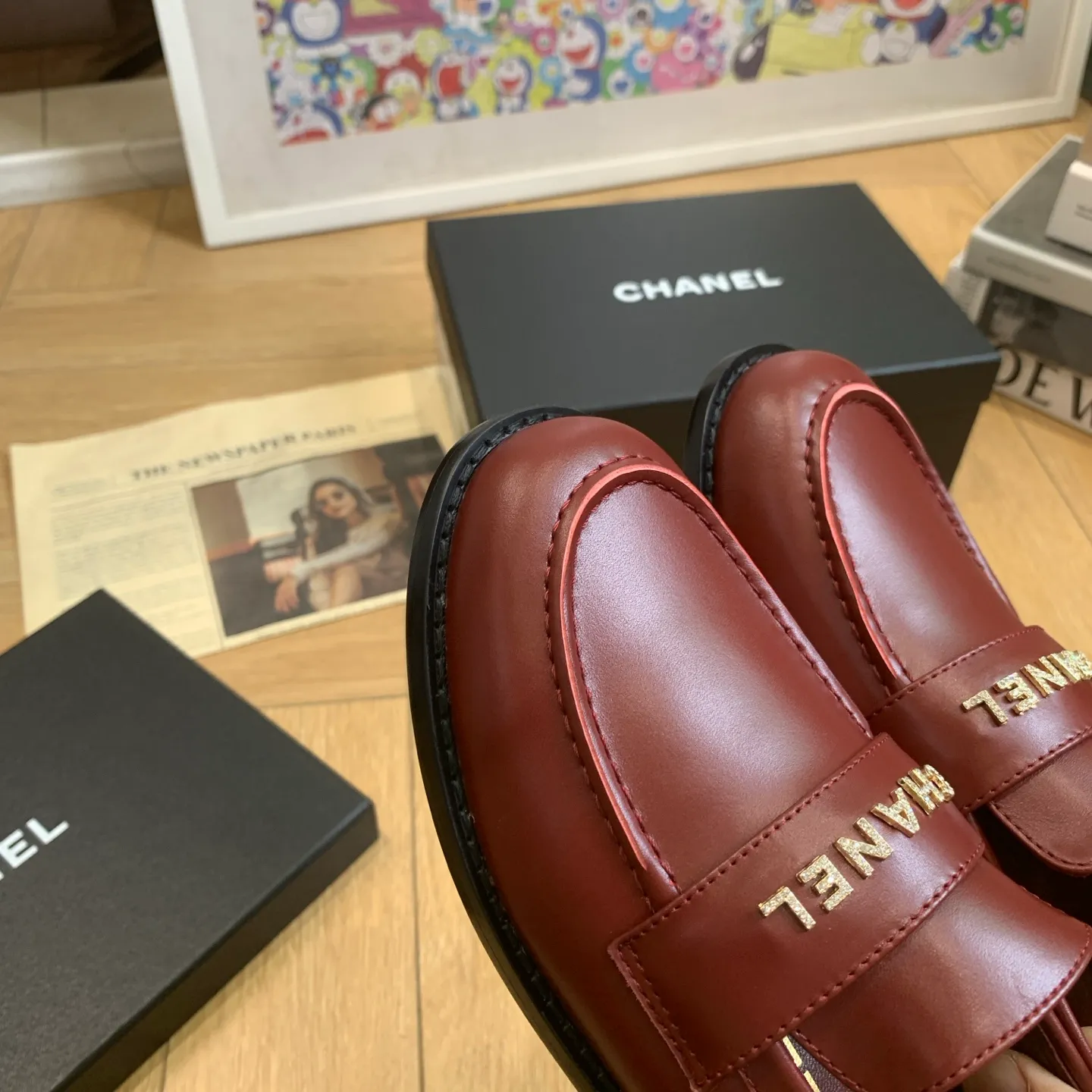 👟👟Ex-factory price 640👟👟 🍀2025 spring and summer new Chanel Chanel small diamond buckle monogram Loaf lazy half-slippers, which can be worn all year round. No matter when you wear them, they are very high-end and durable. When shopping, you can attract attention on the street! Easily travel between commuting and leisure occasions, becoming a carefree fashionable and elegant woman~ Upper: cowhide/butter Lining: lambskin Sole: Italian genuine leather outsole Size: 35-39 (40/41 customized, non-refundable and non-exchangeable 👉